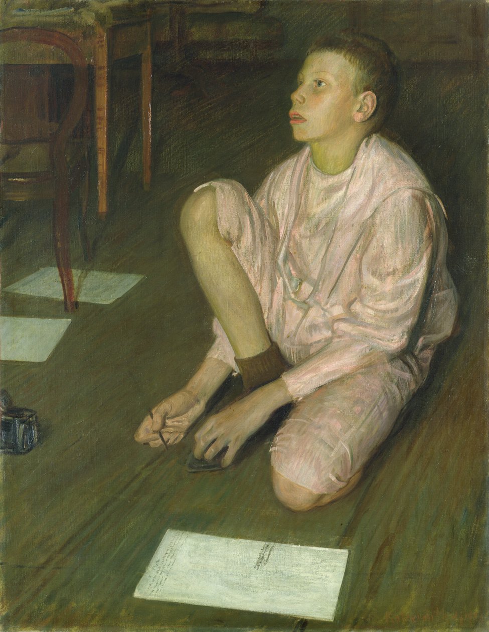 Ulv, kunstnerens søn, 1900 af Leopold Karl Walter von Kalckreuth