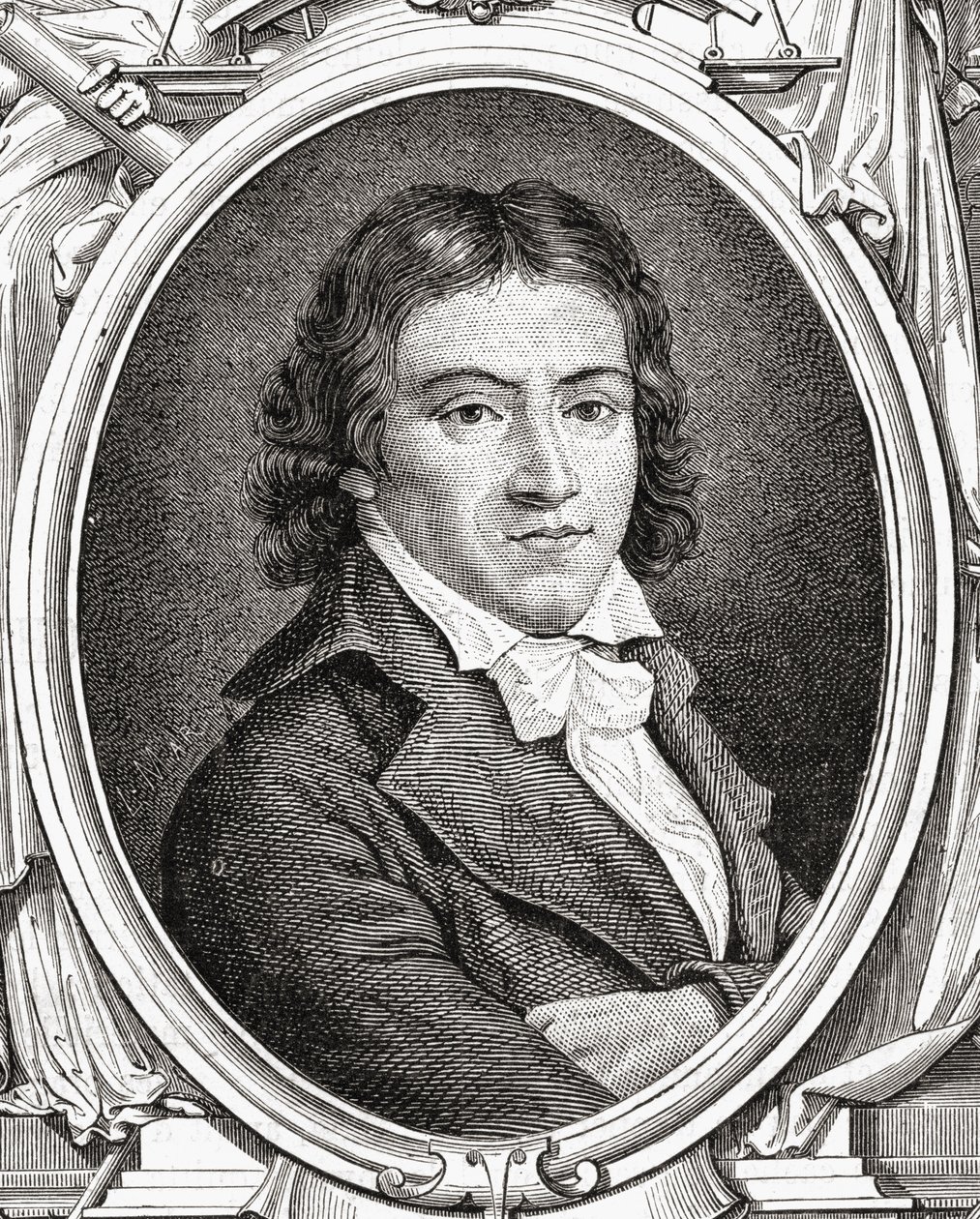Portræt af Camille Desmoulins (1760-94) af Leopold Mar