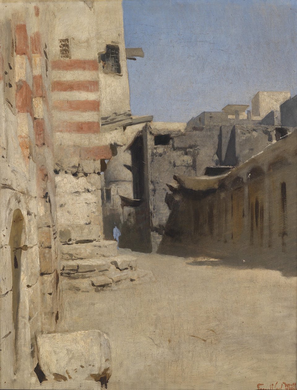 Birket el-Kherum gade i Kairo af Leopold Muller