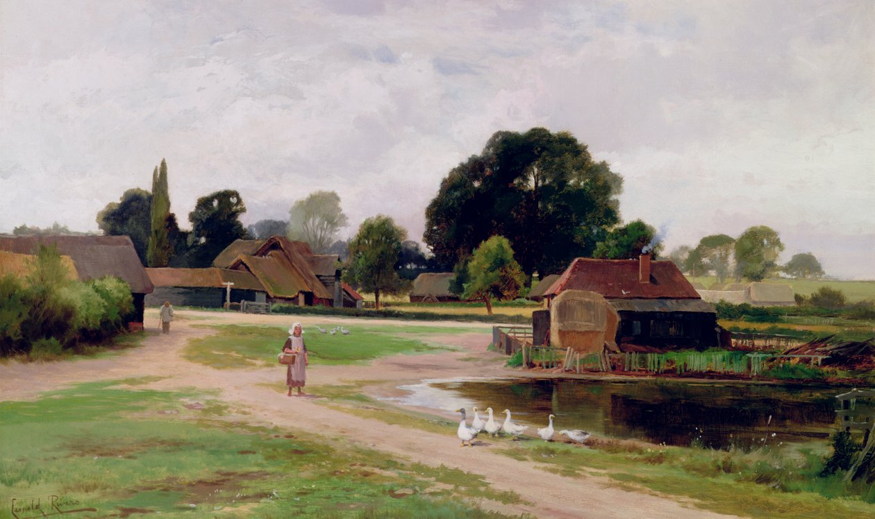 Mellem Church End og Flitwick, Bedfordshire af Leopold Rivers