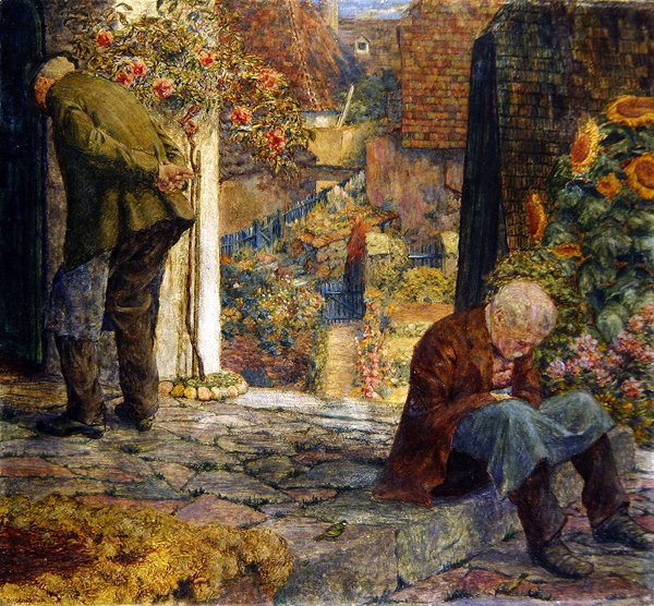 Fattighuset i Melk (olie, tempera og blyant ombord) af Leopold Blauensteiner