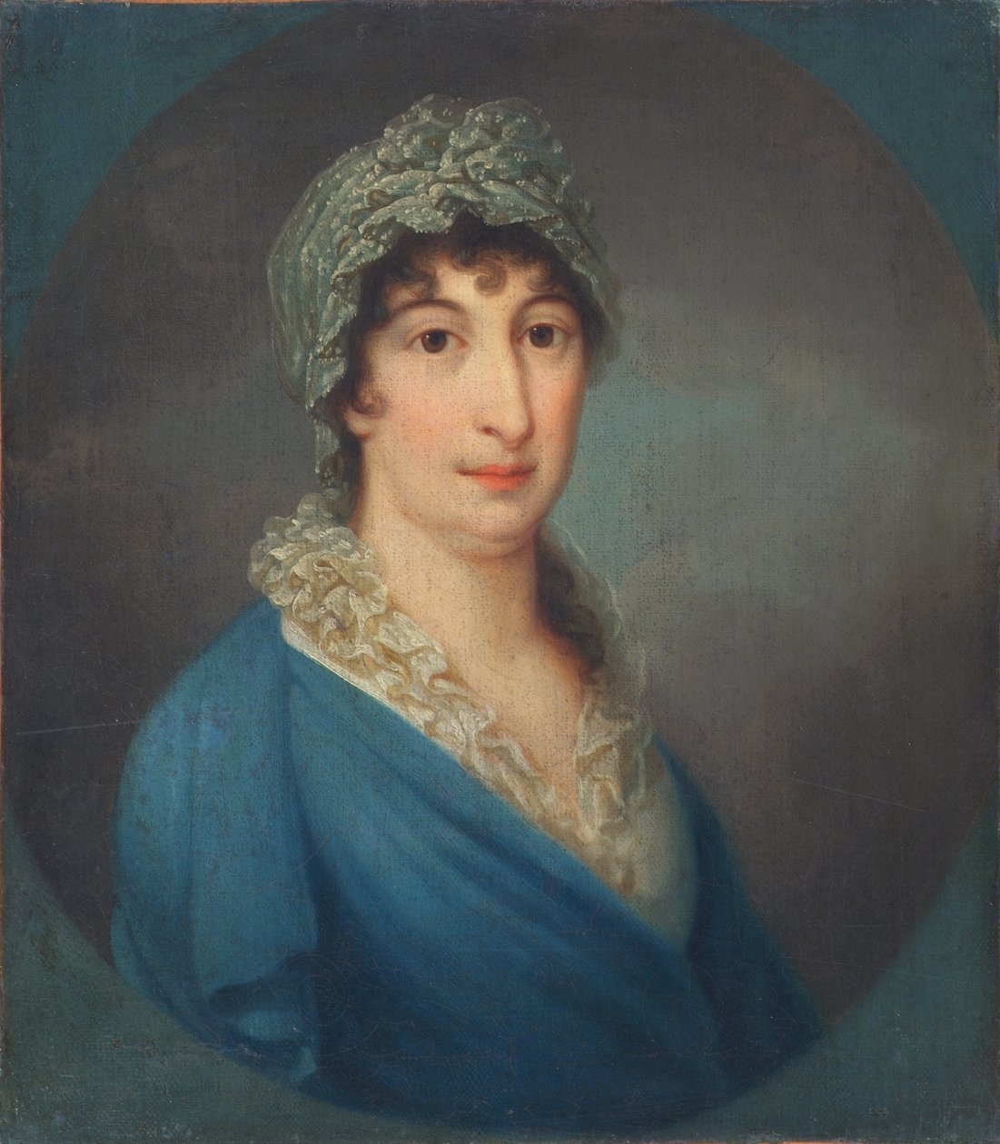Dame i den blå kjole af Leopold Blonder