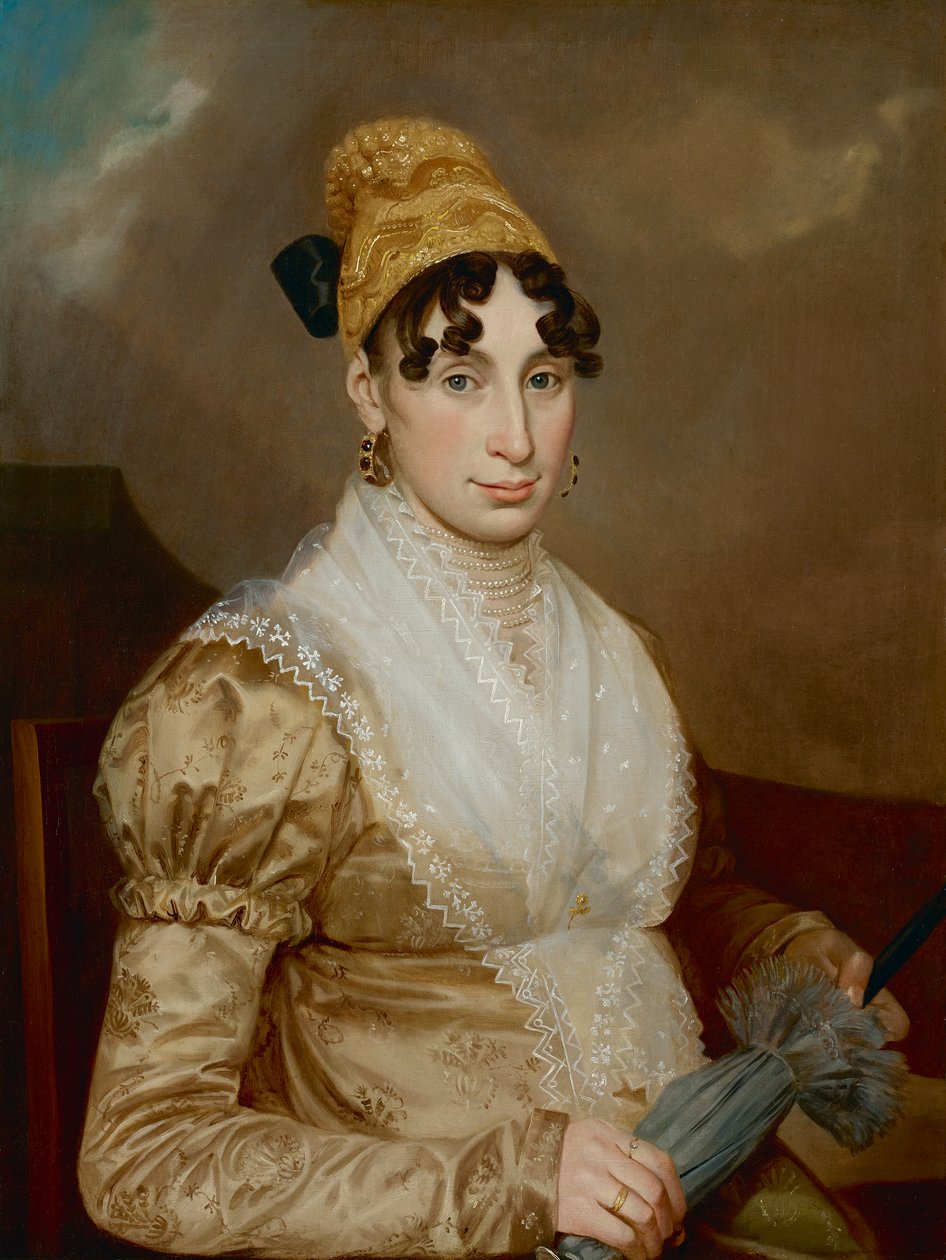 Dame med guld hætte af Leopold Blonder