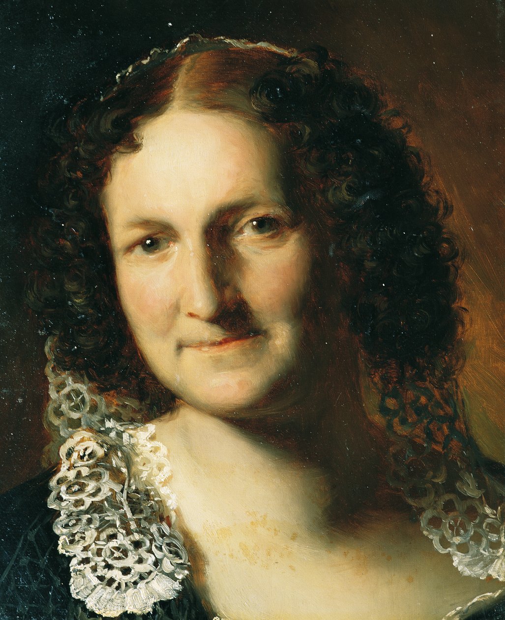 portræt af en dame af Leopold Blonder