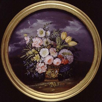 Blomster i et åbent landskab af Leopold Brunner