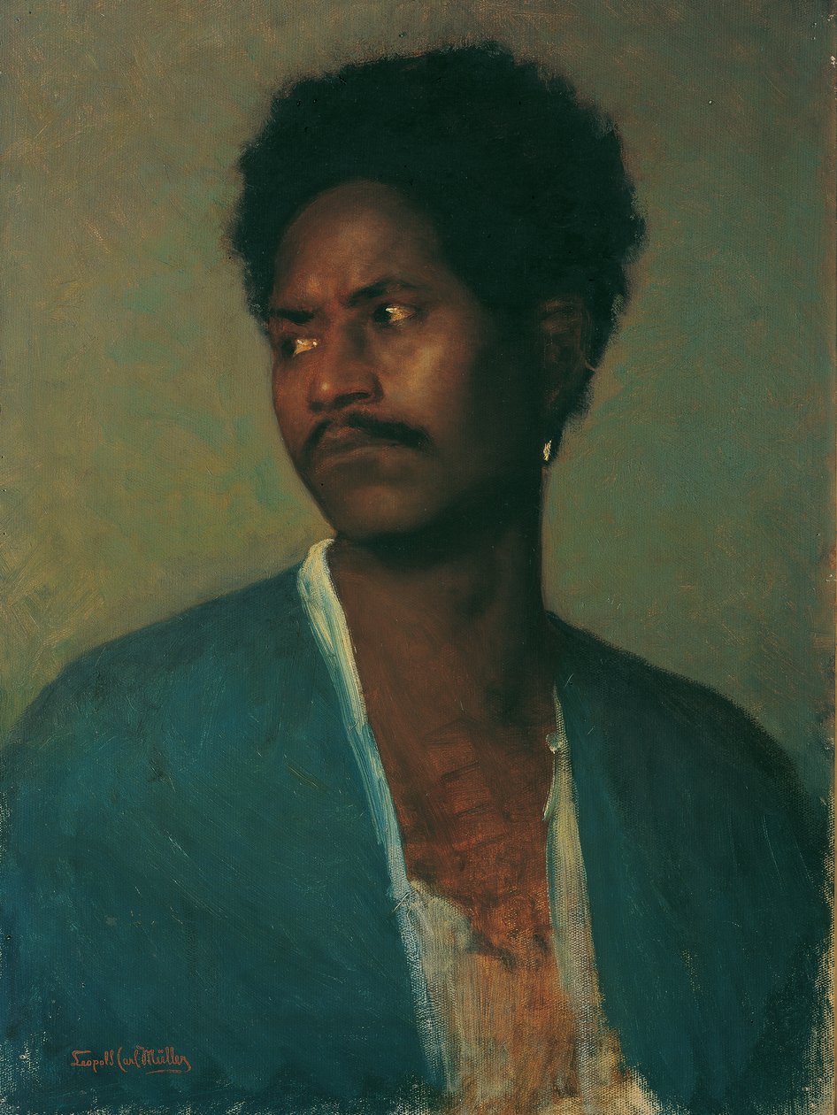 En nubian af Leopold Carl Muller