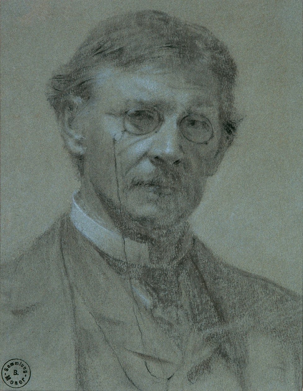 selvportræt af Leopold Carl Muller