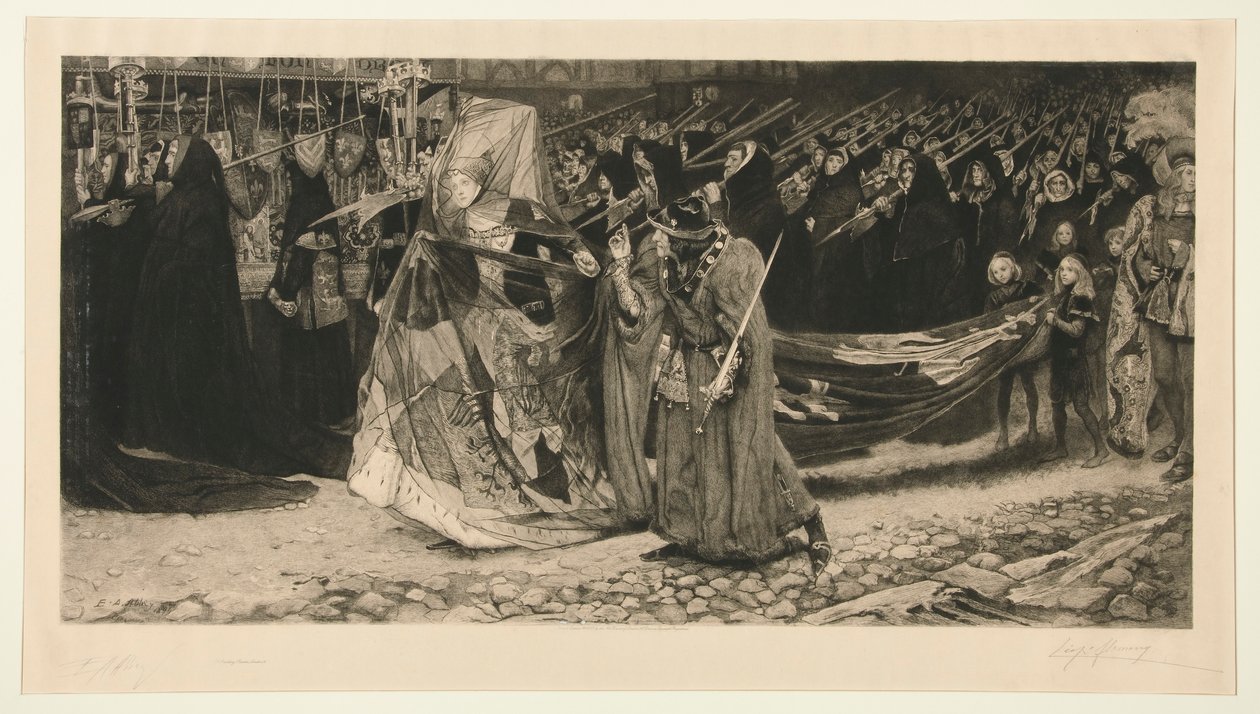 Richard Duke of Gloucester og Lady Anne af Leopold Flameng