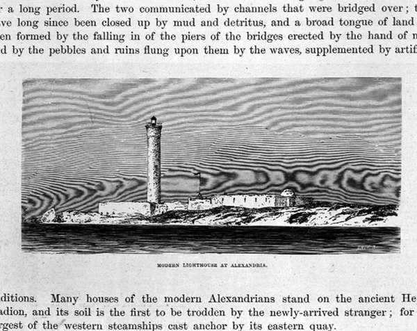 Det moderne fyrtårn i Alexandria af Leopold Karl Muller