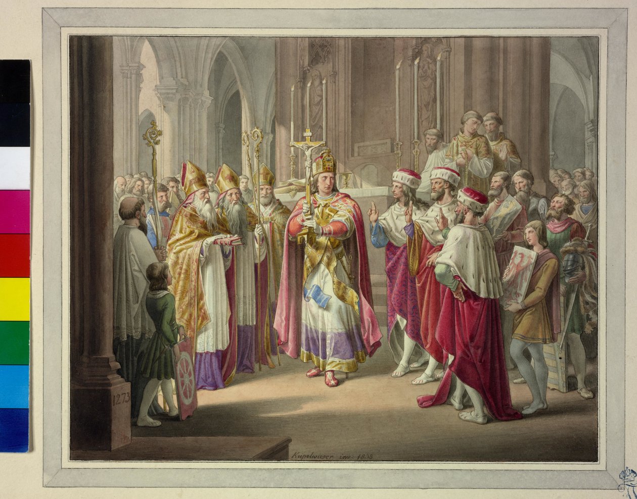 Valg af konge 1273 af Leopold Kupelwieser
