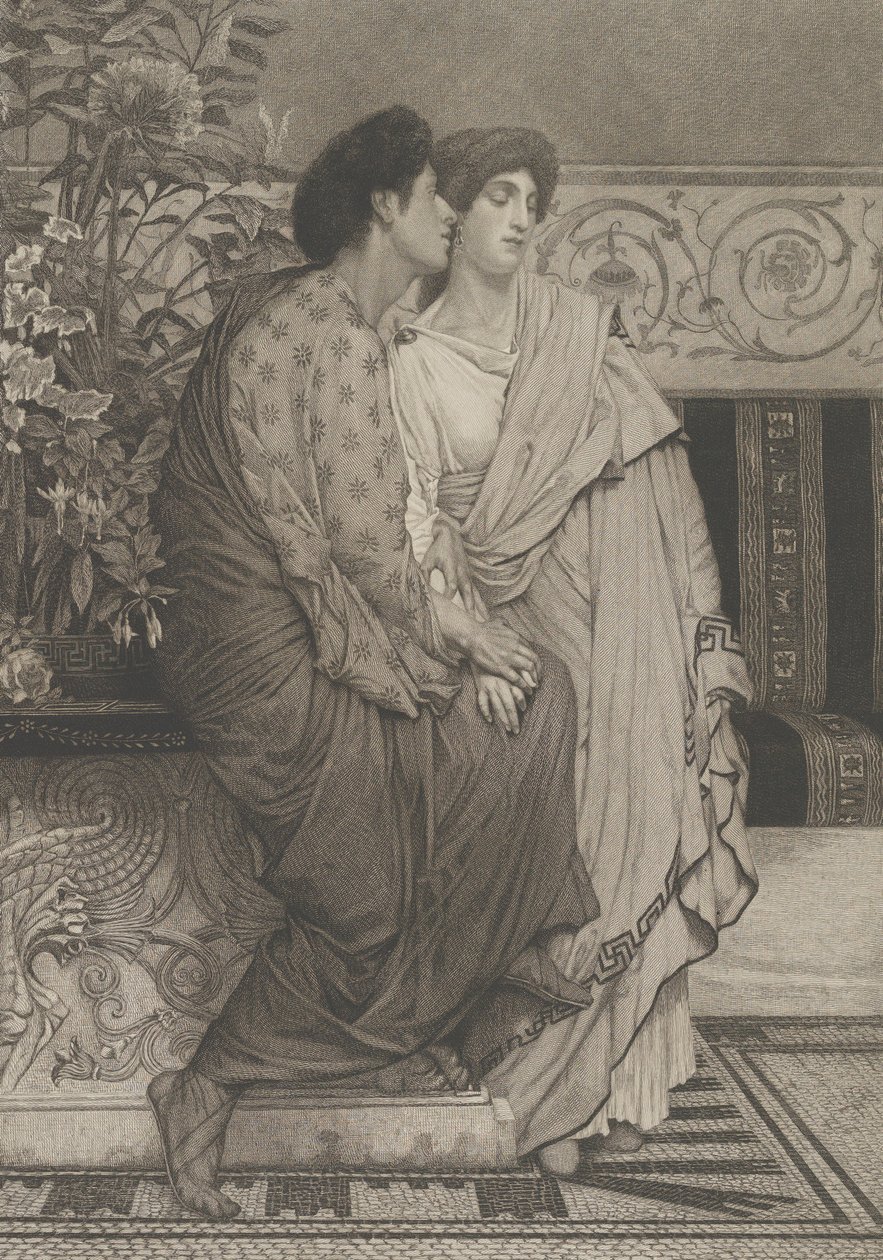 Den første hvisken om kærlighed, 1876. af Leopold Lowenstam