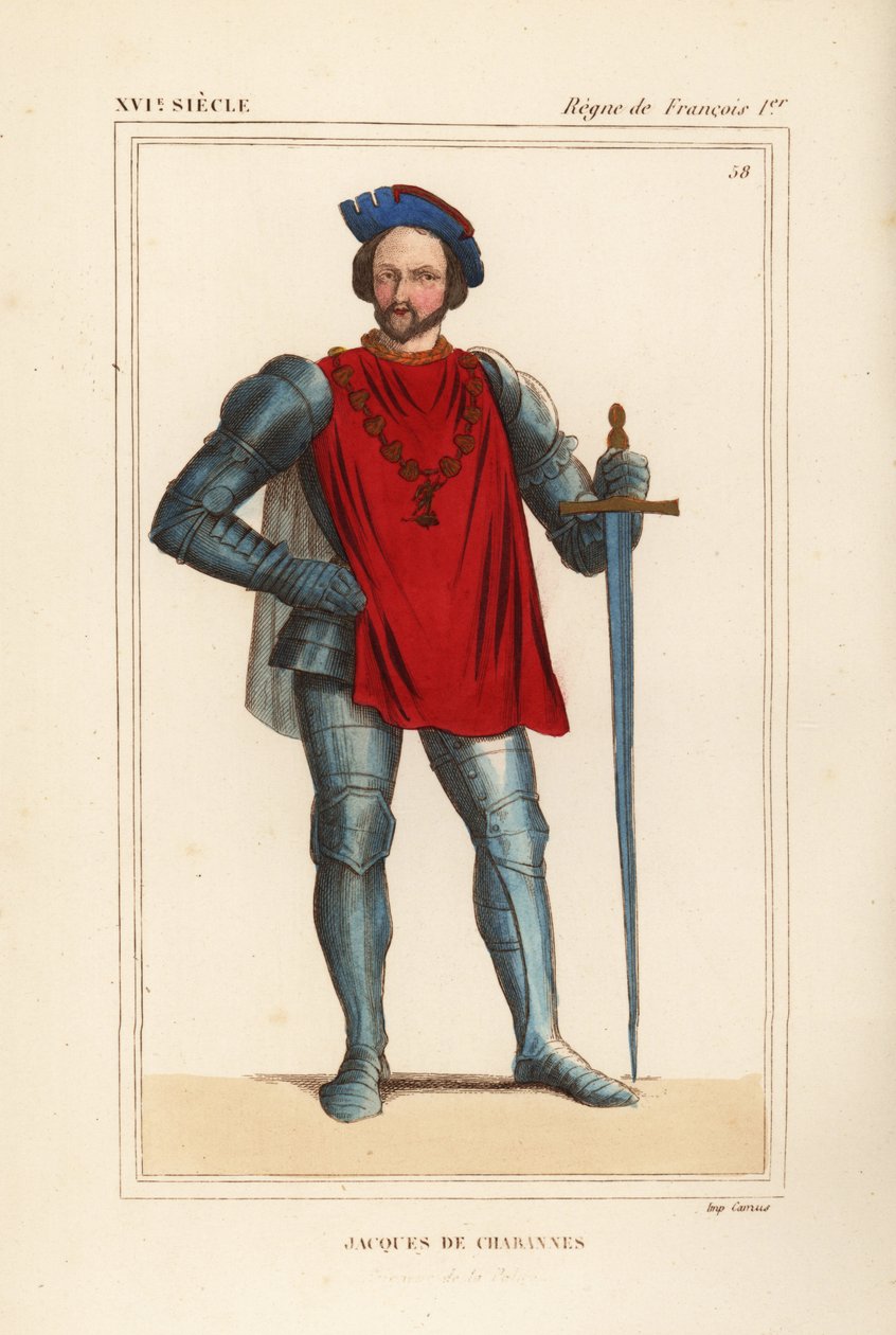 Jacques de Chabannes, seigneur de la Palice, fransk militærofficer af Leopold Massard