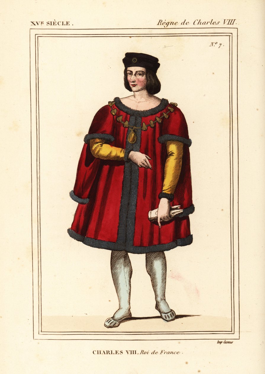 Kong Karl VIII af Frankrig, den elskværdige af Leopold Massard