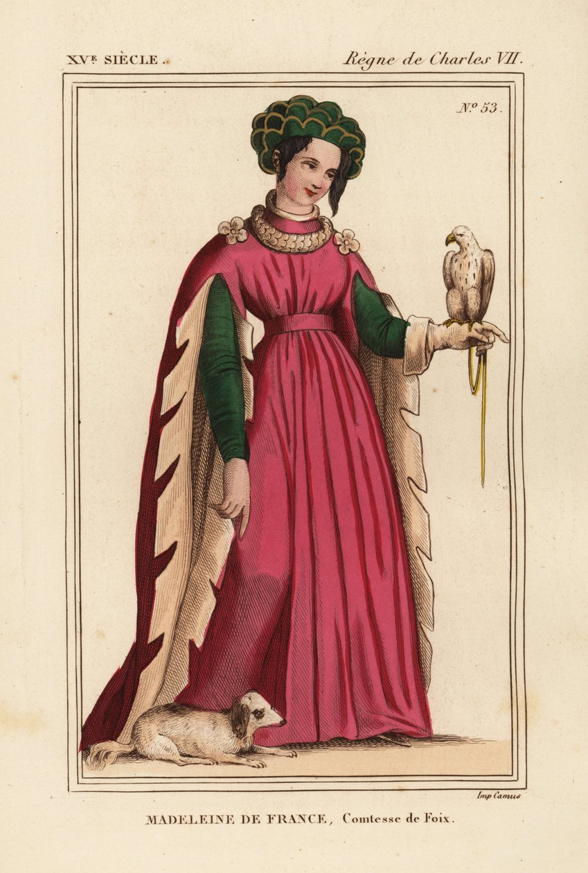 Madeleine de France, grevinde af Foix, datter af kong Karl VII af Frankrig af Leopold Massard