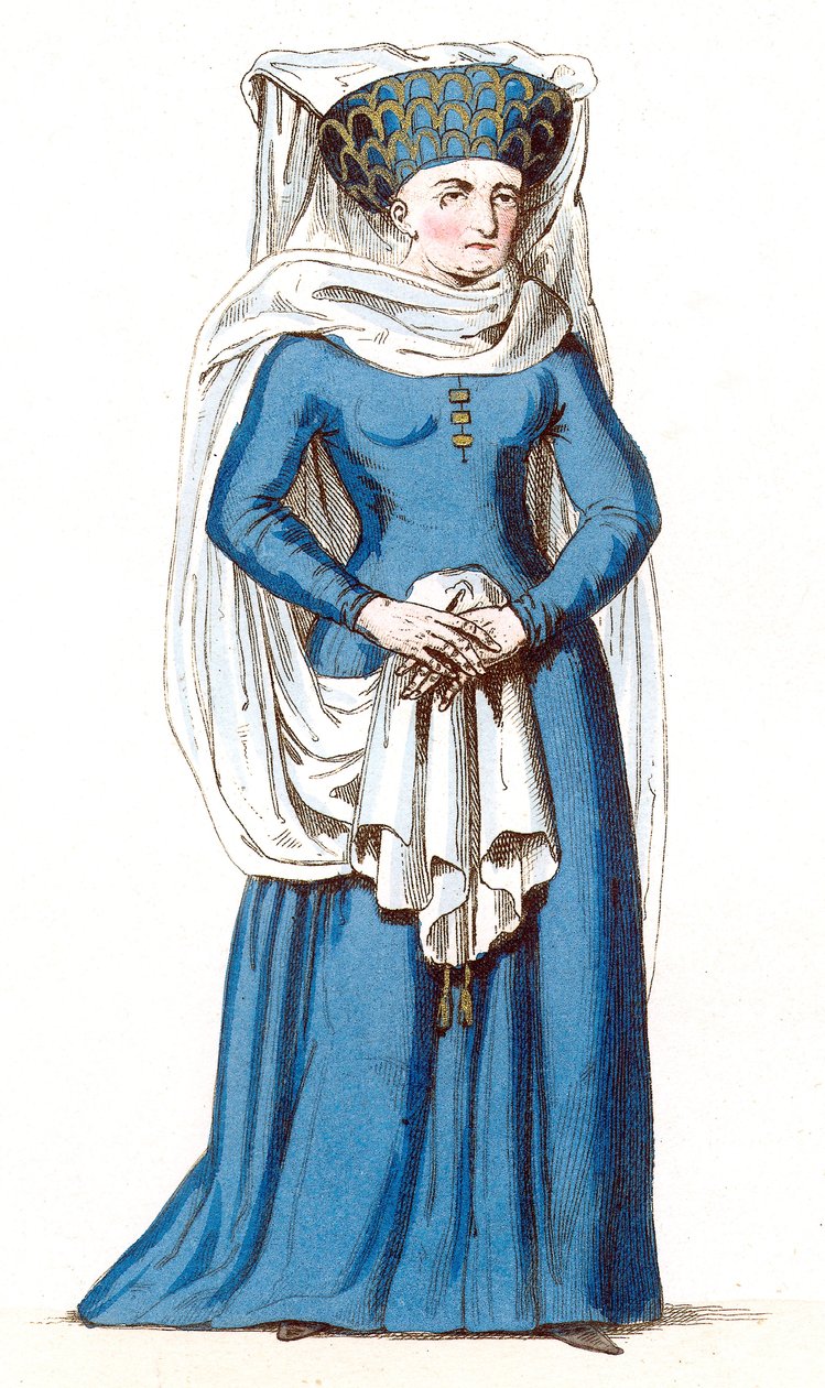 Marguerite de Comminges hustru til Arnaud II herre af Durfort af Leopold Massard