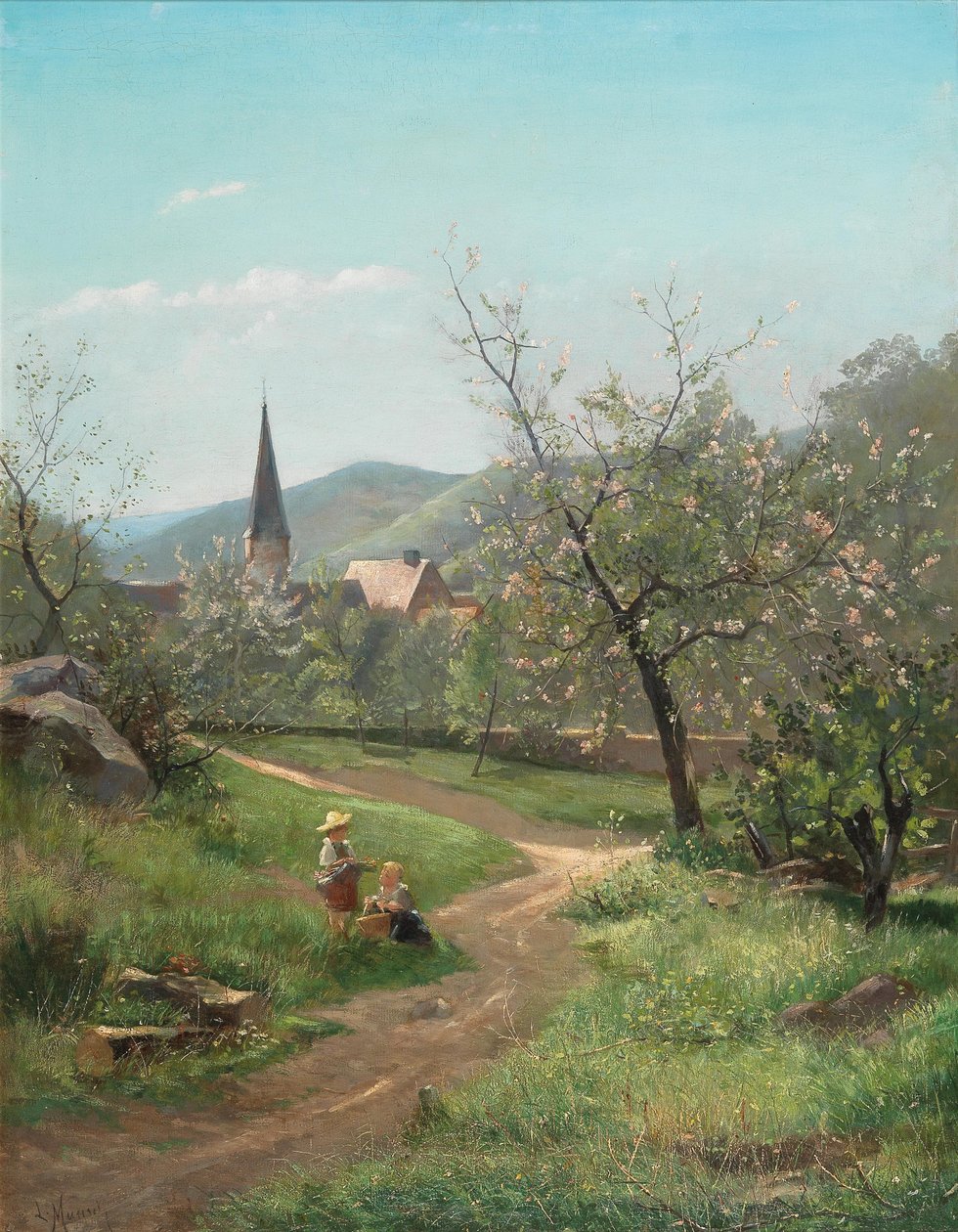 Marillenblüte af Leopold Munsch