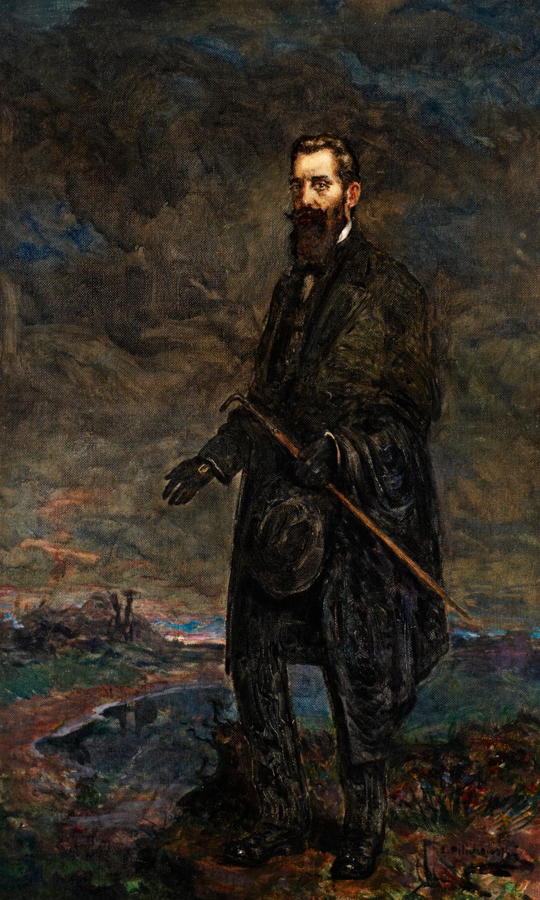 Portræt af Theodor Herzl (olie på lærred) af Leopold Pilichowski