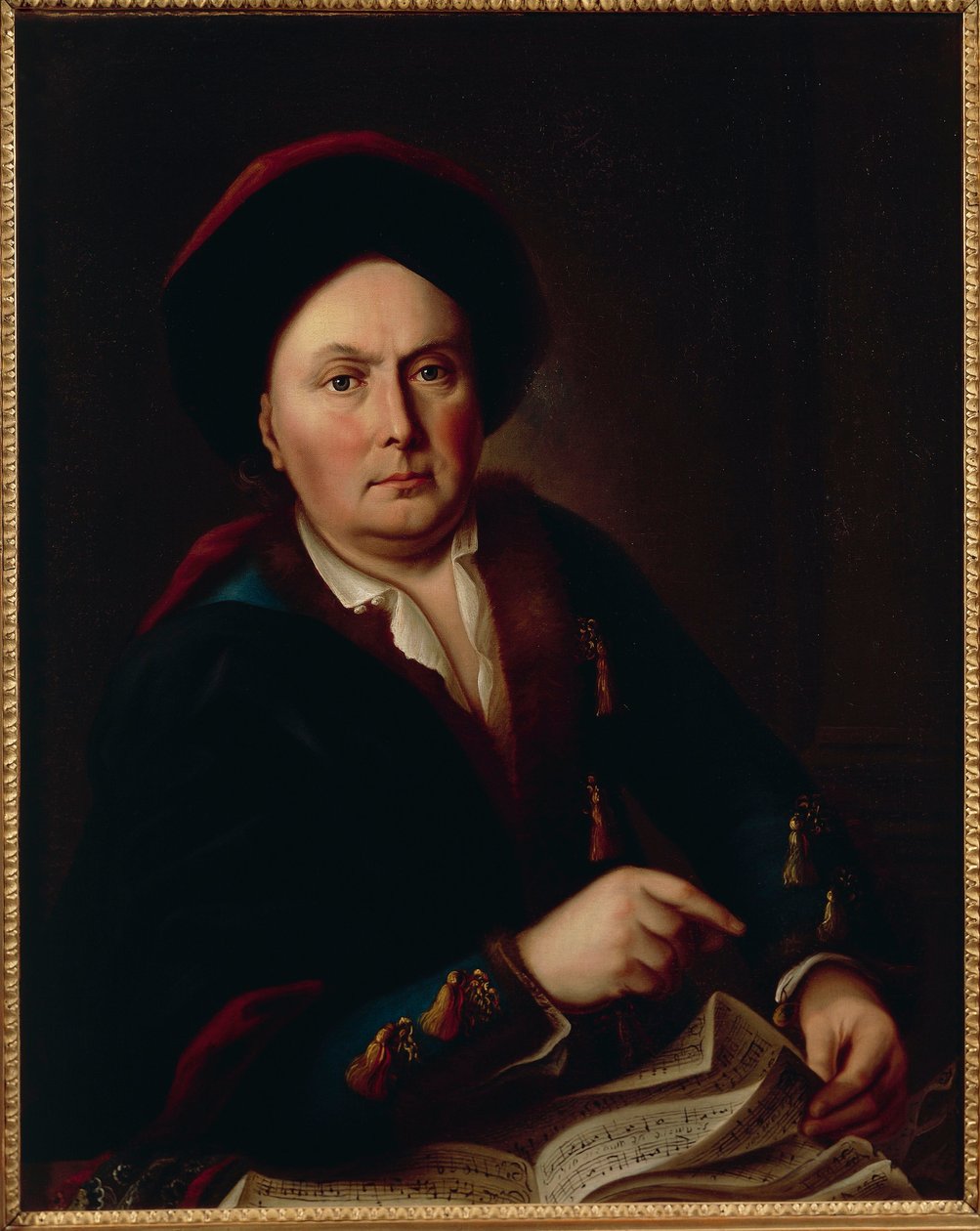 Portræt af Ludwig van Beethoven, Kapellmeister (1712-73), bedstefar til komponisten Ludwig Beethoven af Leopold Radoux