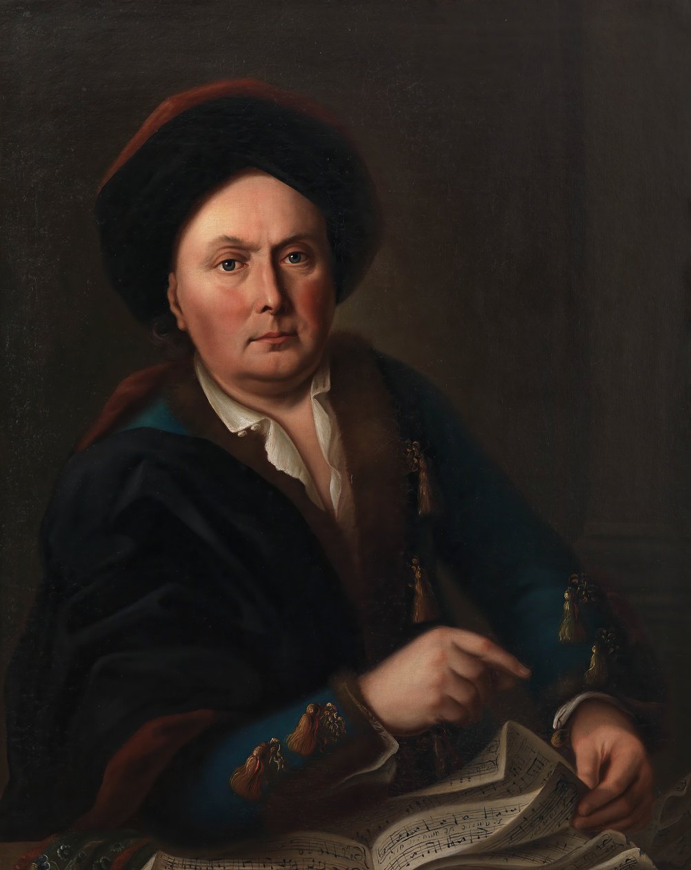 Portræt af sangeren Ludwig Lodewijk van Beethoven 1712-1773..., 1773. af Leopold Radoux