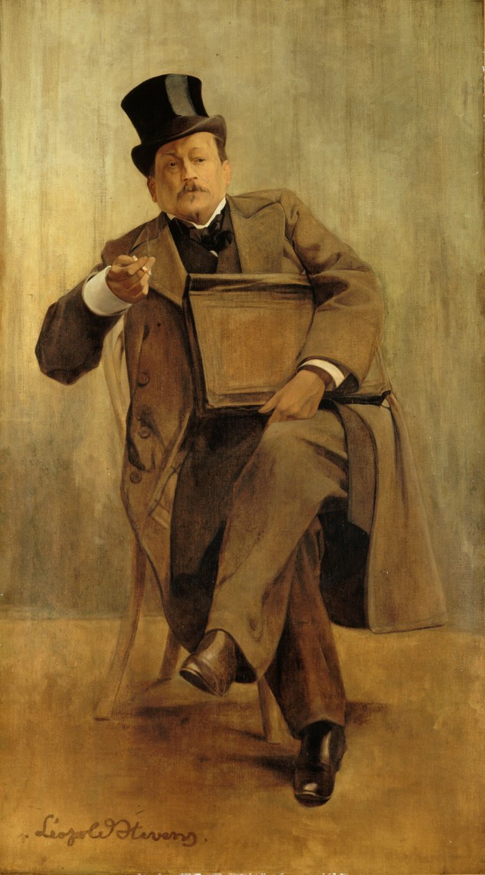 Portræt af Georges Courteline 1858-1929, ca. 1898. af Leopold Stevens