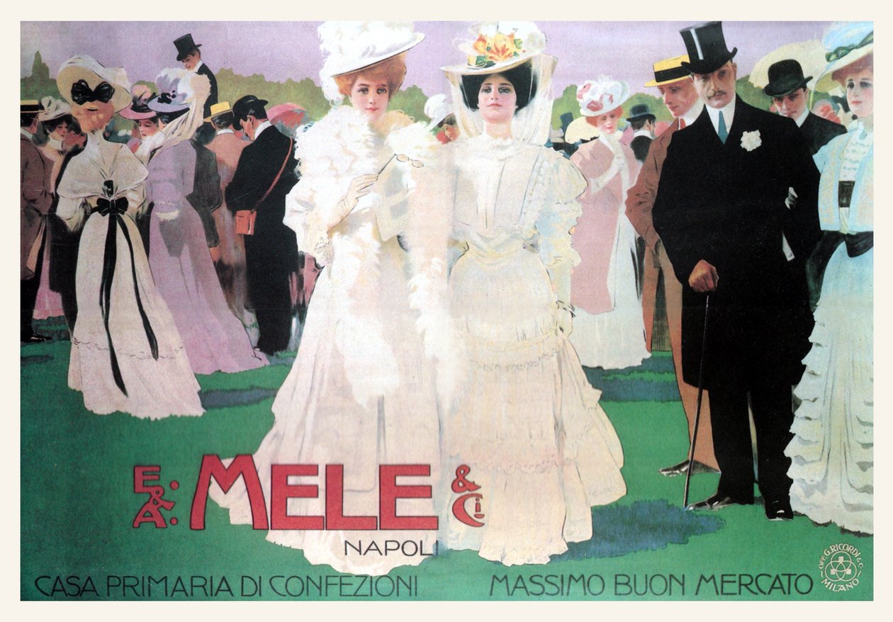Mele Fashion for de velhavende ved løbene af Leopoldo Metlicovitz