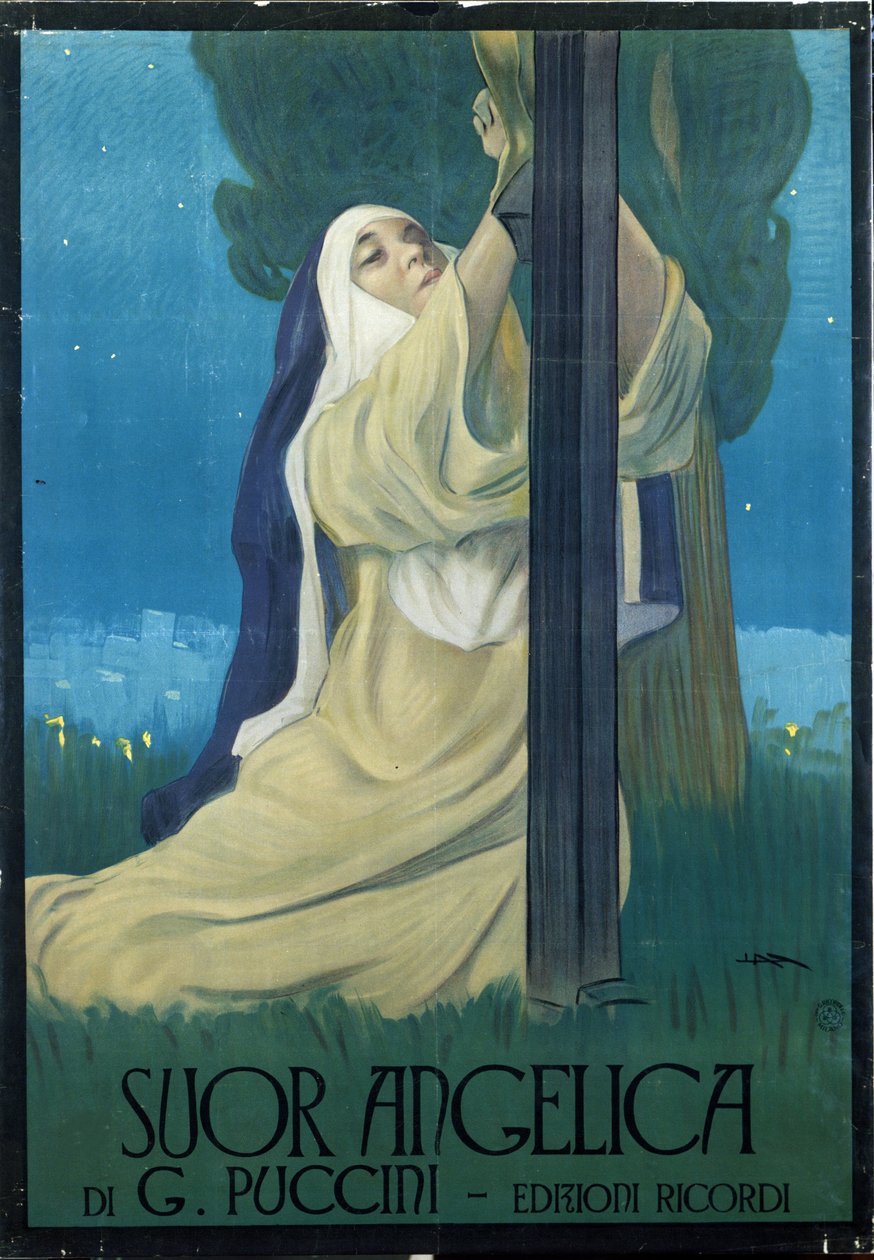 Opera "Suor Angelica" (Søster Angelica) af Giacomo Puccini af Leopoldo Metlicovitz