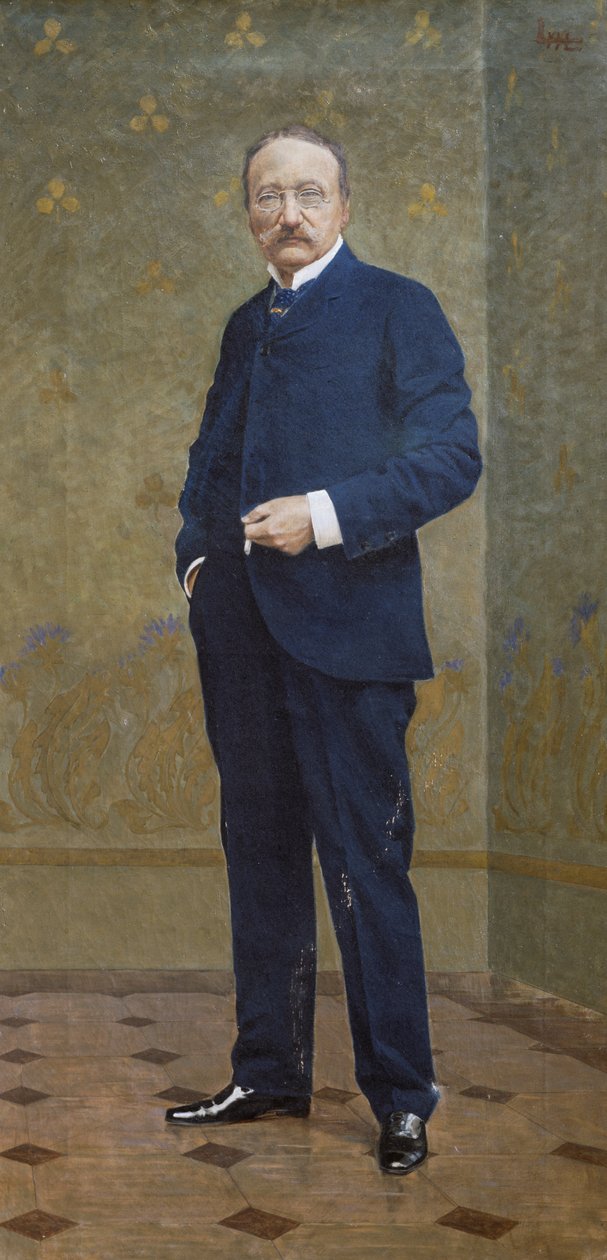 Portræt af Arrigo Boito (olie på lærred) af Leopoldo Metlicovitz