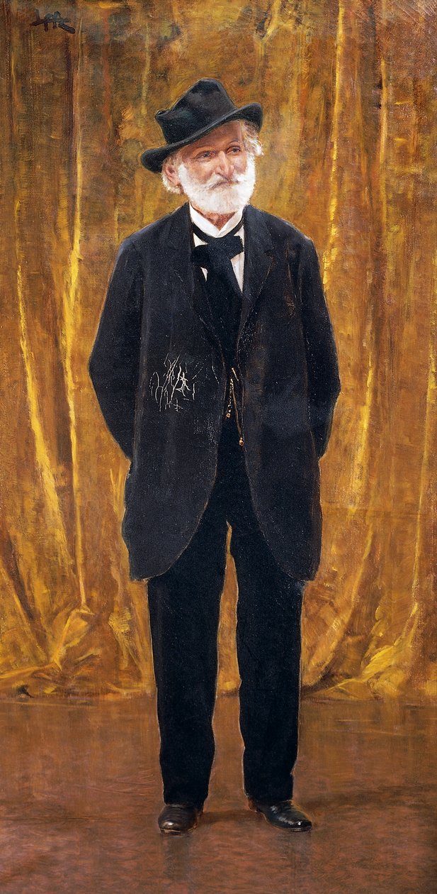 Portræt af Giuseppe Verdi (olie på lærred) af Leopoldo Metlicovitz