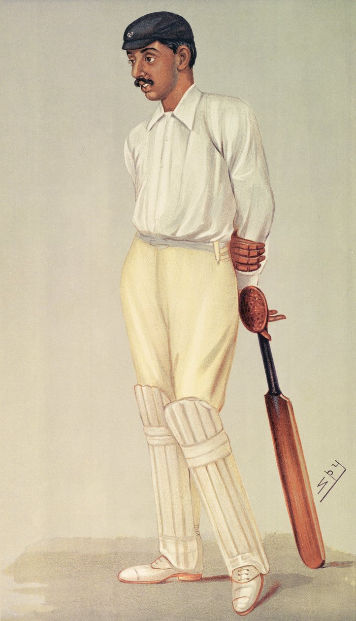 Prince Ranjitsinghi, spion tegnefilm, pub. af Vincent Brookes Day & Son, ca. 1895 af Leslie Matthew Ward