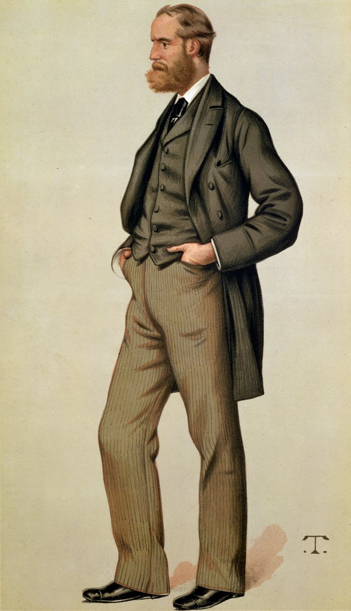 Portræt af Charles Stewart Parnell (1846-91), illustration fra "Vanity Fair", udg. 11. september 1880 af Leslie Matthew Ward