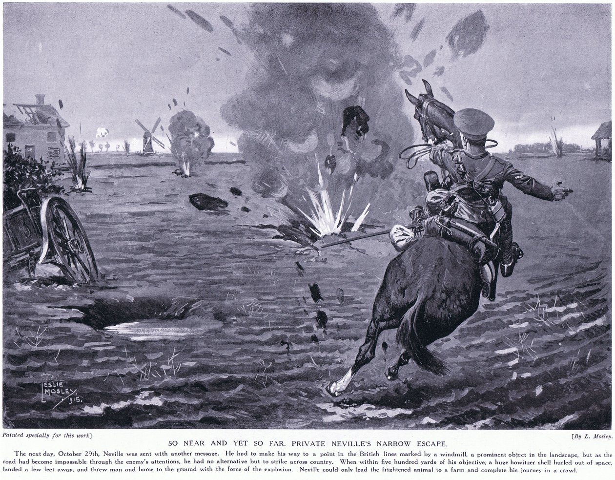 Så tæt på og alligevel så langt væk. Menig Nevilles snævre flugt ved Ypres oktober 1914 af Leslie Mosley