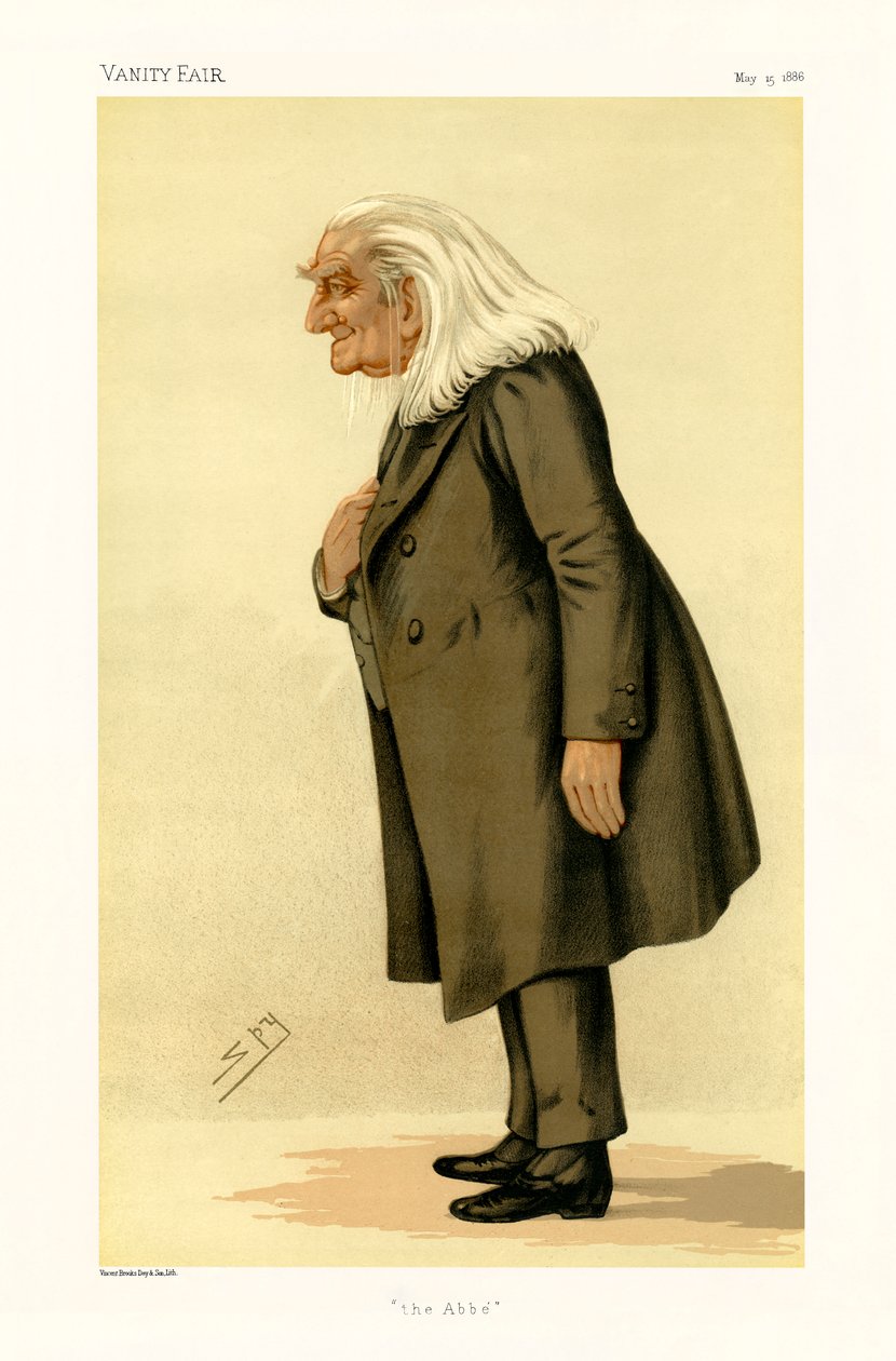 Franz Liszt - portræt stående af Leslie Matthew (1851 1922) Ward