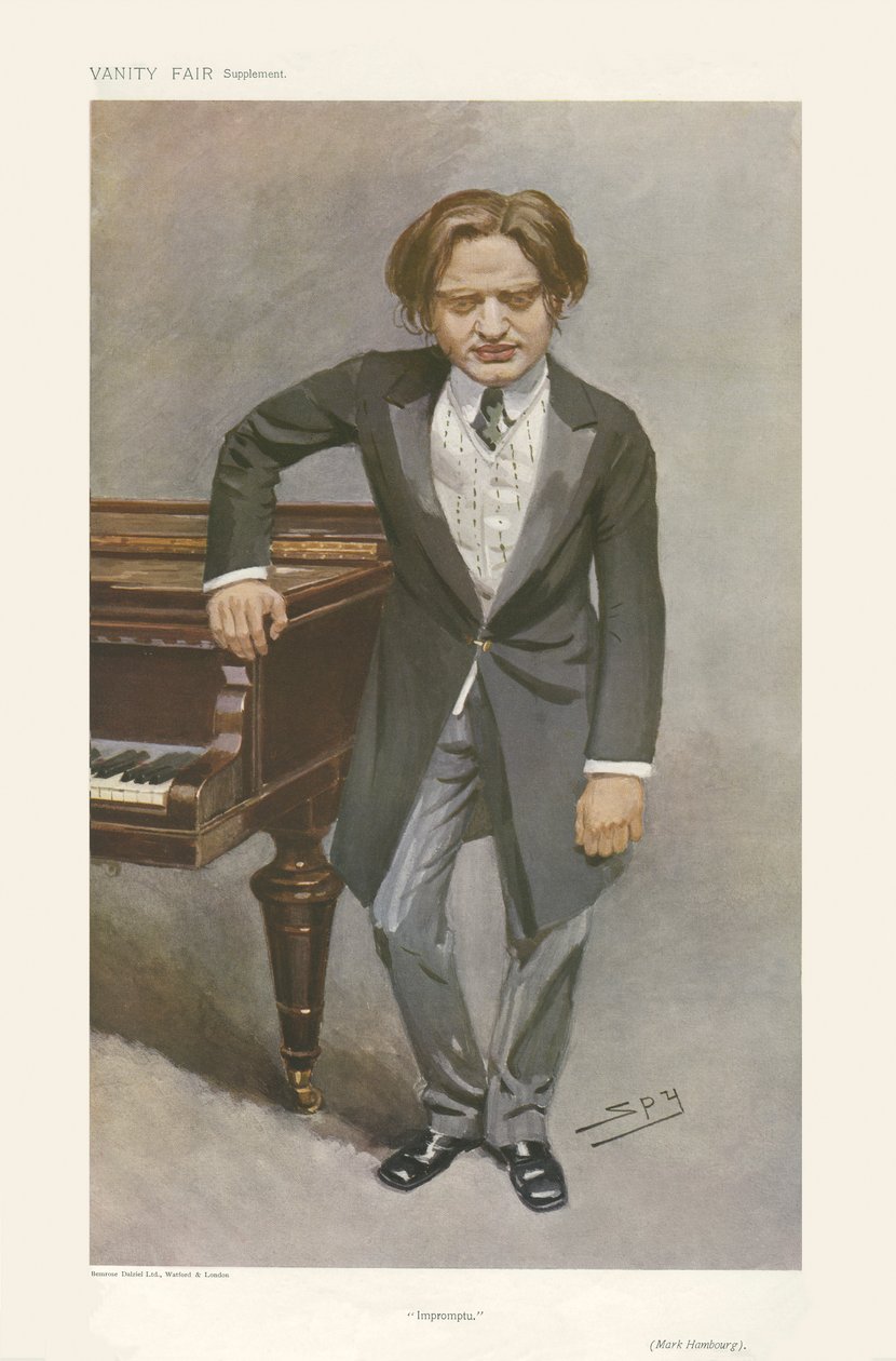 Mark Hamburg - portræt stående af Leslie Matthew (1851 1922) Ward