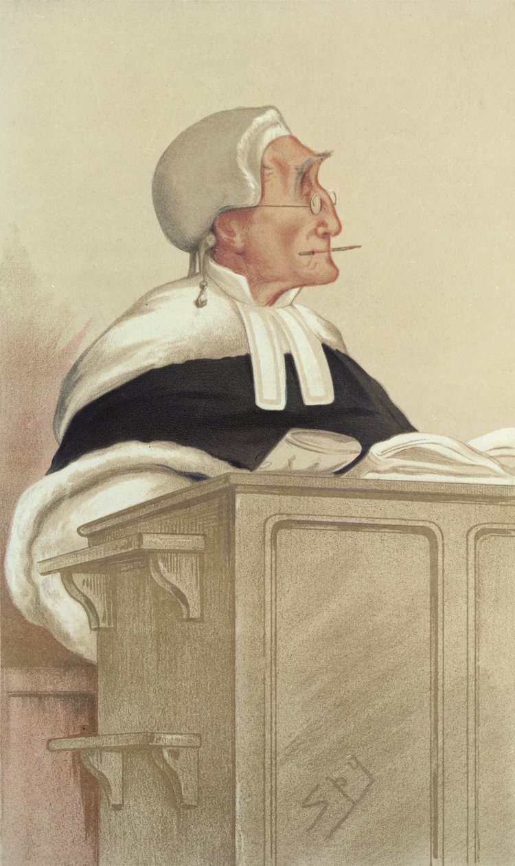 Den ærede Sir Anthony Cleasby af Leslie Matthew Ward