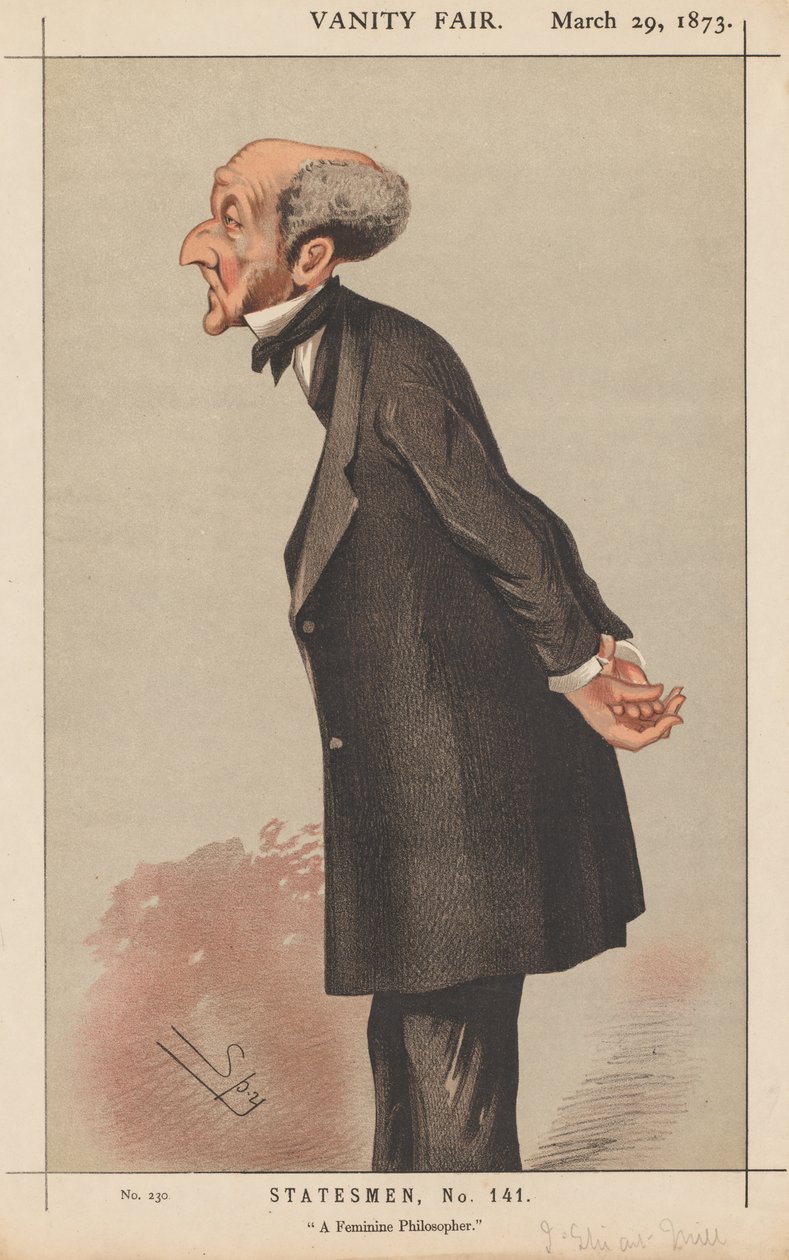 Vanity Fair: Statesman, nr. 141 "A Feminine Philosopher" af Leslie Matthew (Spy) Ward
