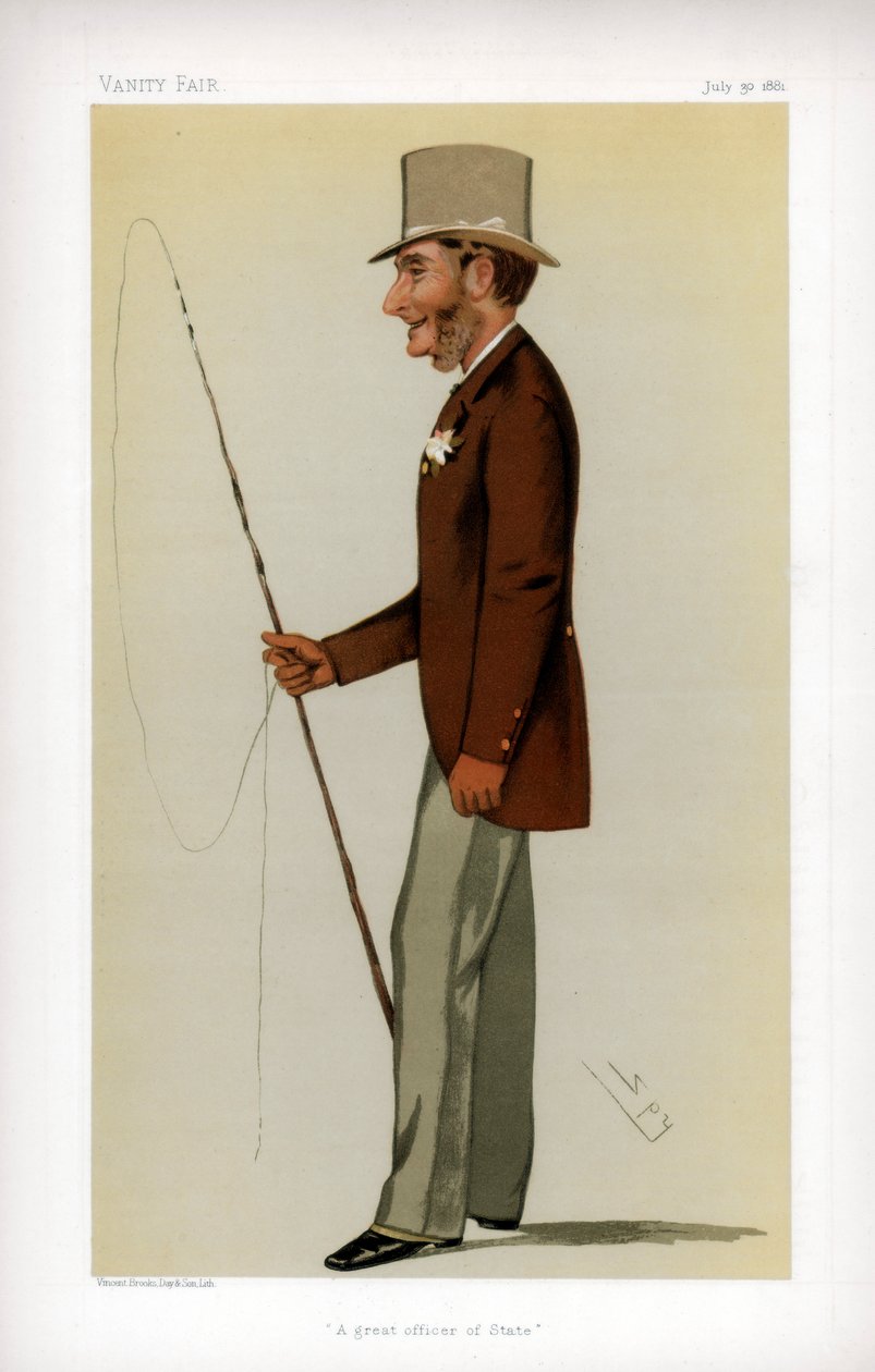 En stor statsofficer, 1881 af Leslie Matthew Ward