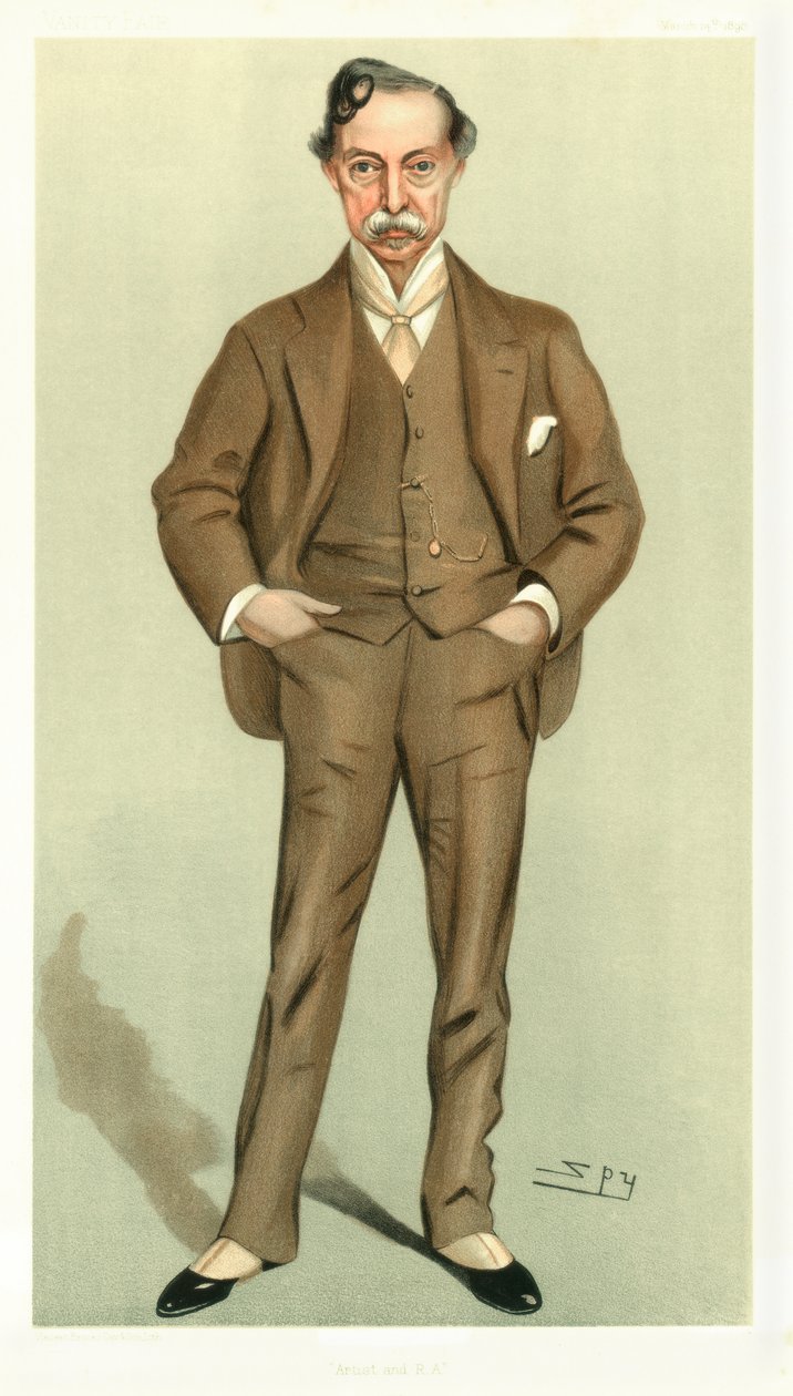 Kunstner og RA, William Quiller Orchardson, skotsk kunstner, 1898. af Leslie Matthew Ward