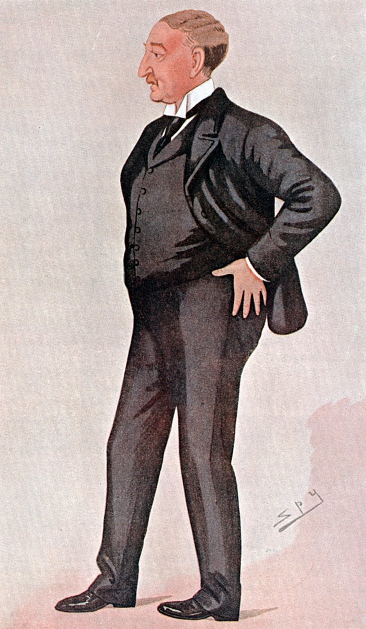 Cecil Rhodes, britisk-født sydafrikaner, finansmand, statsmand og imperiumbygger, 1891 af Leslie Matthew Ward