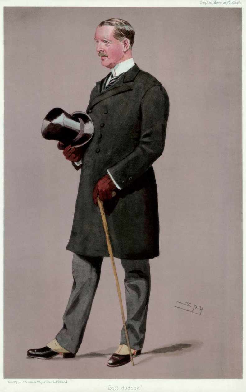 East Sussex, oberst Brookfield, britisk soldat og politiker, 1898. af Leslie Matthew Ward