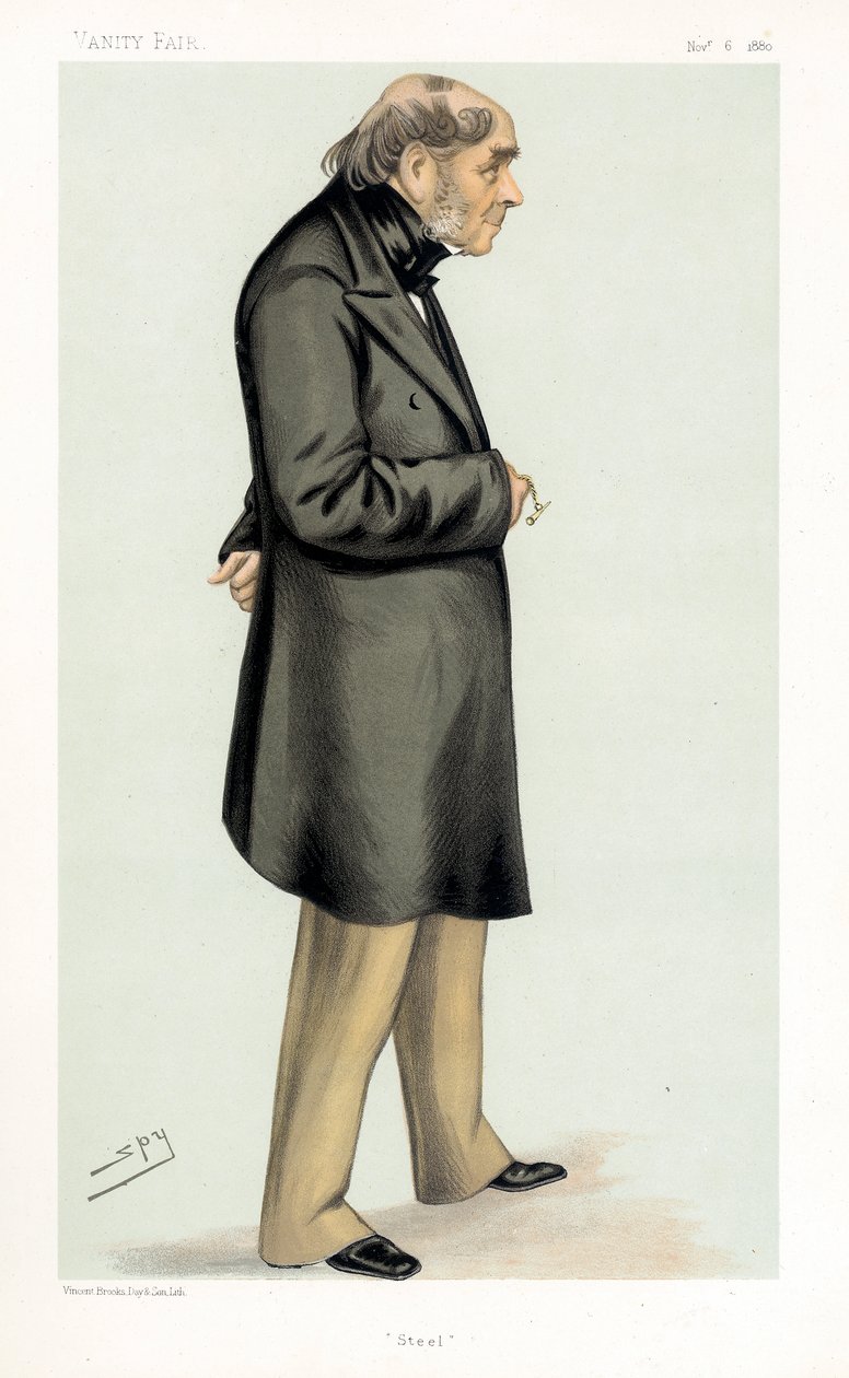 Henry Bessemer, britisk ingeniør, opfinder og industrimand, 1880 af Leslie Matthew Ward