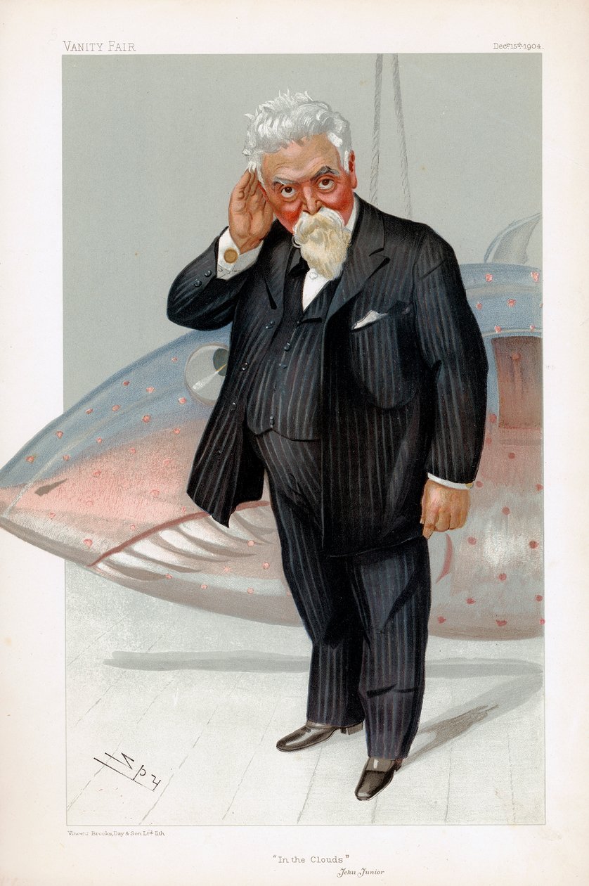 Hiram Stevens Maxim, amerikanskfødt britisk opfinder og ingeniør, 1904 af Leslie Matthew Ward