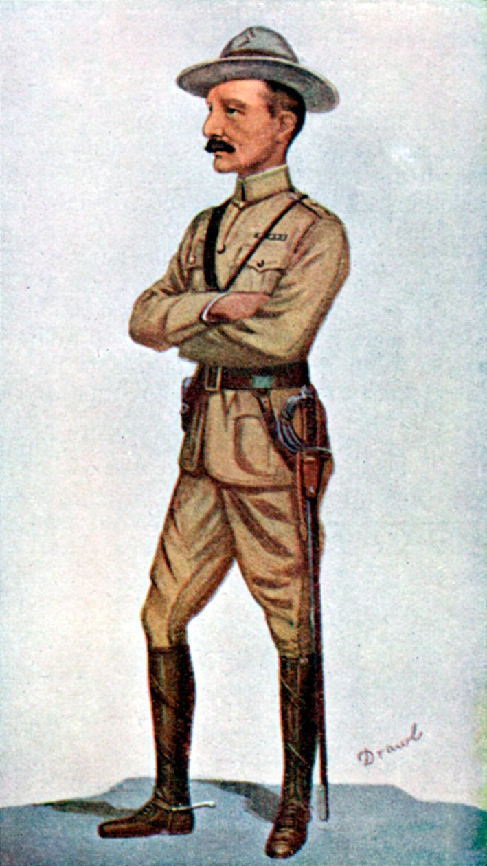 Robert Baden-Powell, engelsk soldat, 1900. af Leslie Matthew Ward