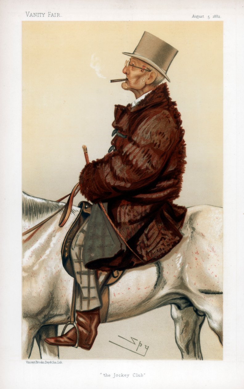 Jockeyklubben, 1882 af Leslie Matthew Ward