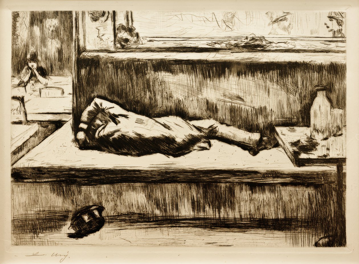 Absintdrikkeren, Paris af Lesser Ury
