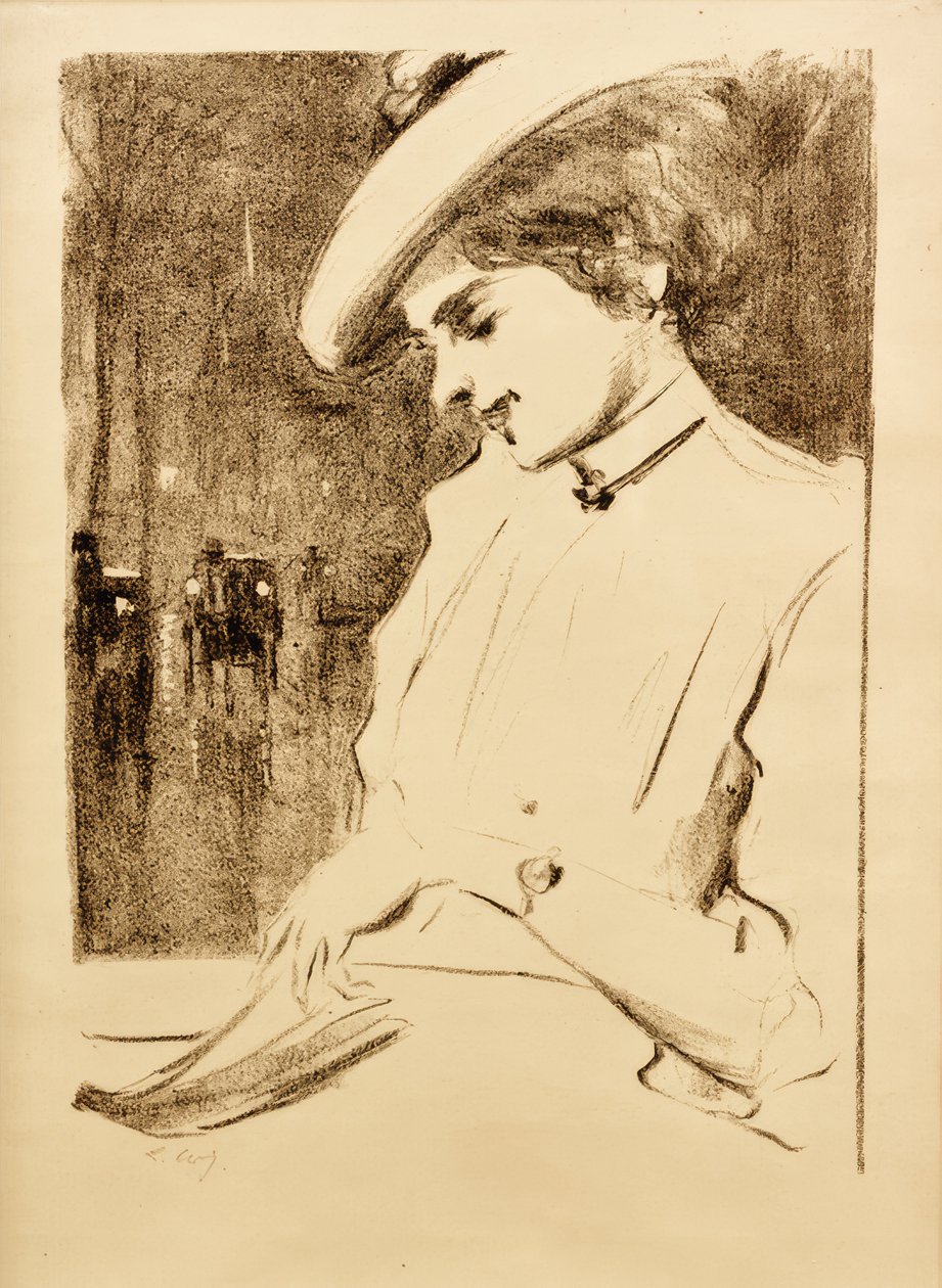 Læsende dame (den ventende) af Lesser Ury