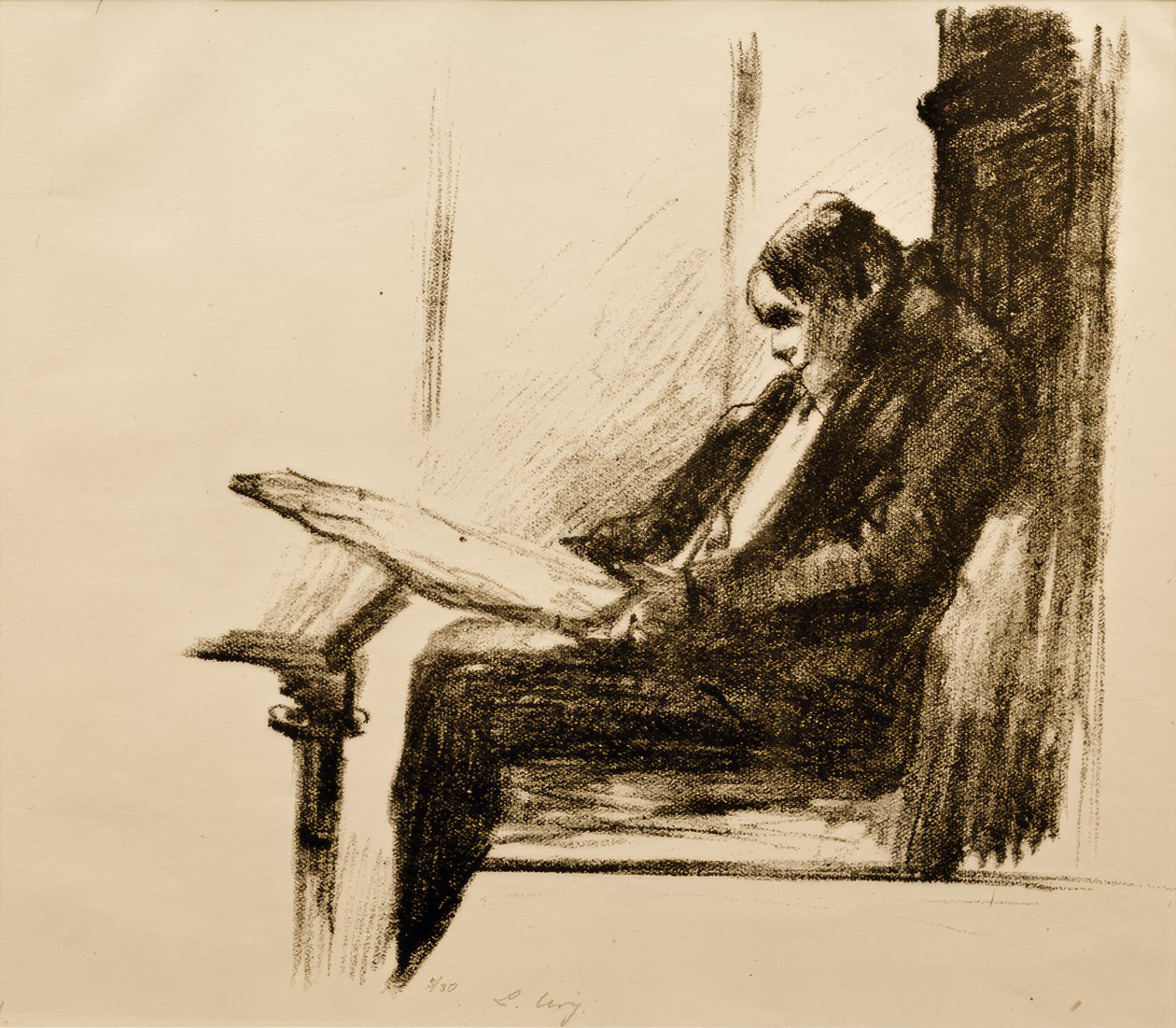 Avislæser af Lesser Ury