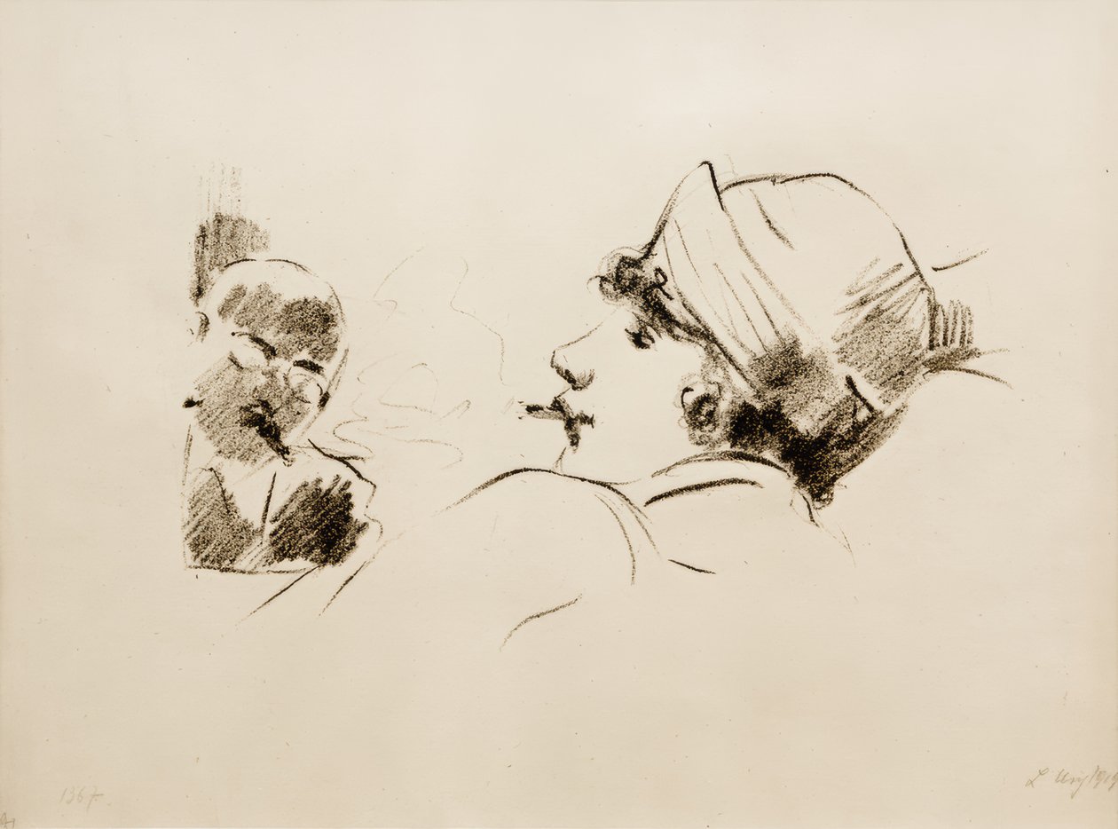 Rygende dame af Lesser Ury