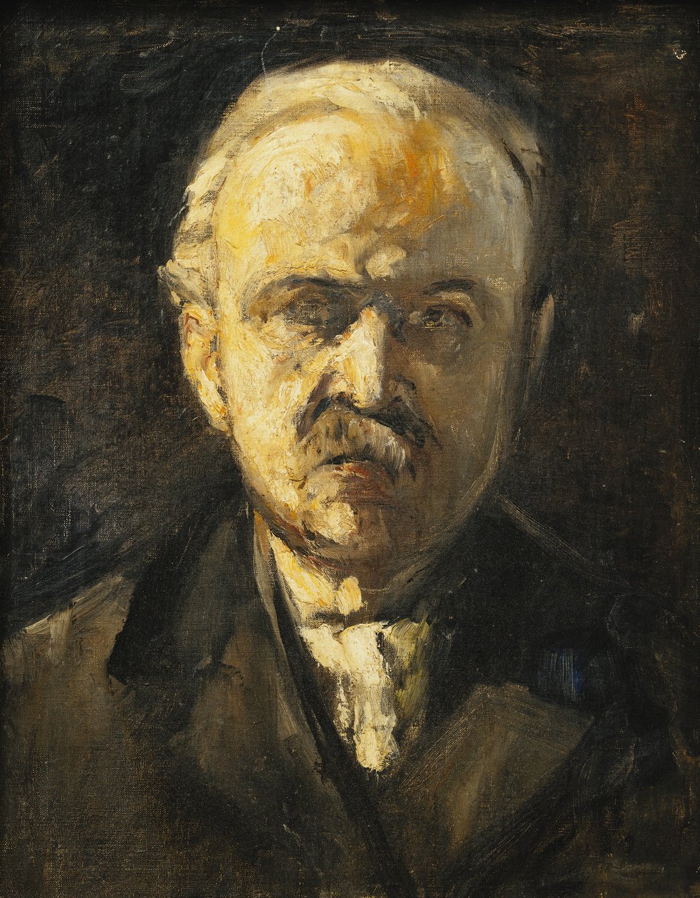 selvportræt; Selvportræt, ca. 1924 af Lesser Ury