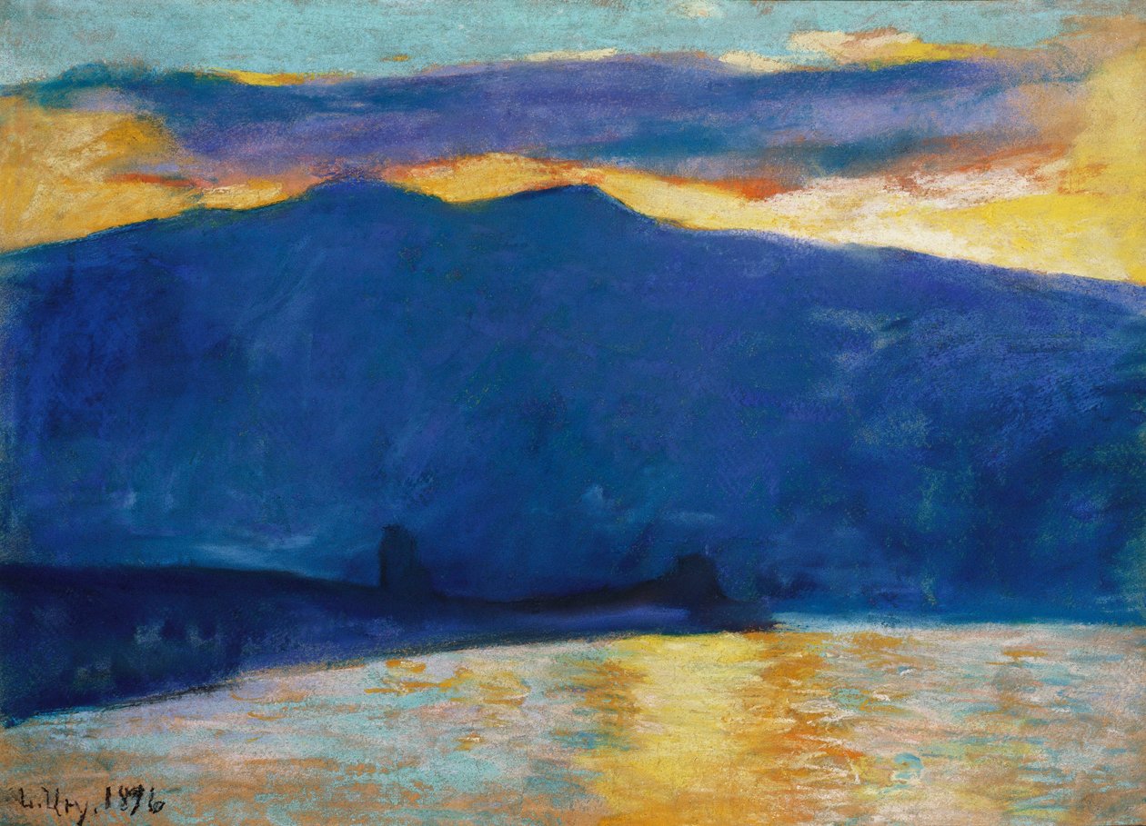 Solopgang, 1896 af Lesser Ury