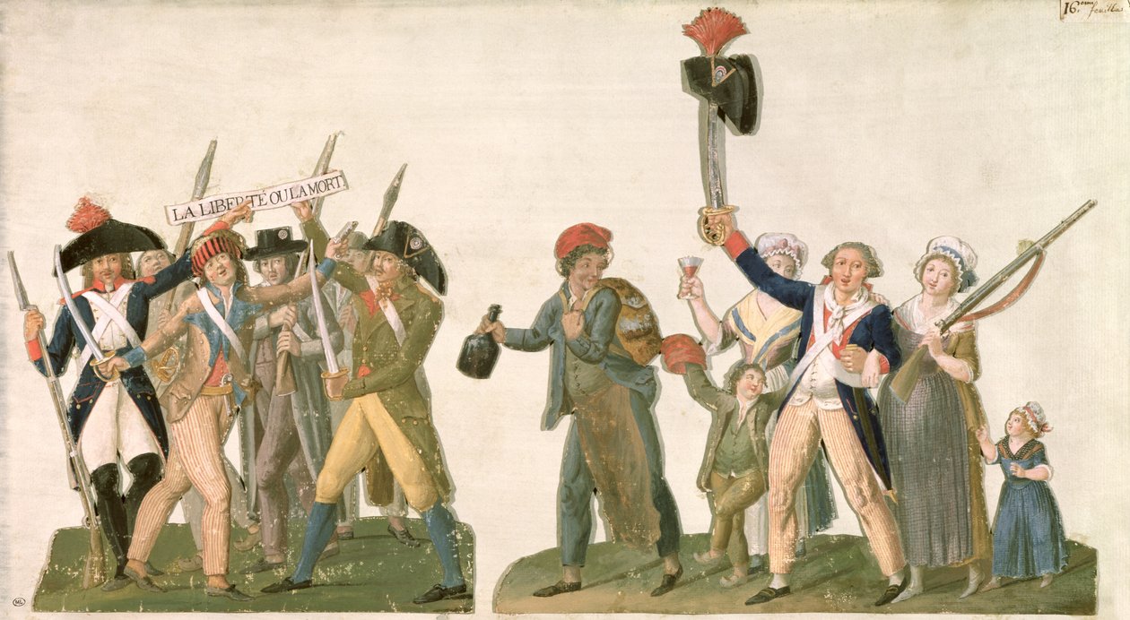 Cry of Liberty and the Departure for the Frontier, 1792 (tryk) af Lesueur Brothers